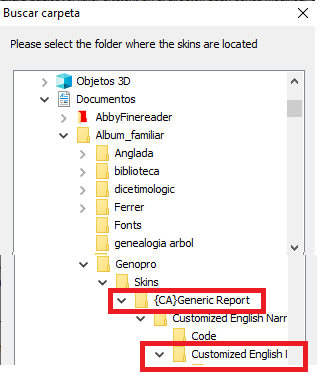 Configuraci&oacute; de l'adre&ccedil;a del report